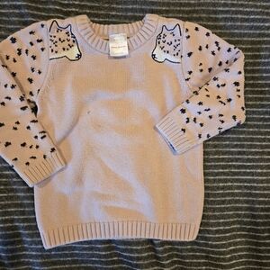 Hanna Andersson Pink Sweater with Animal Design